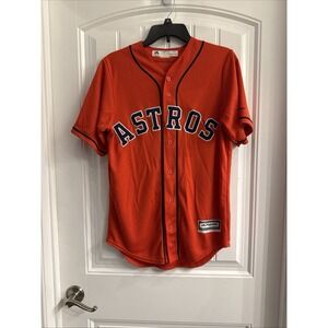 Houston Astros Baseball Jersey #4 Springer Small AUTHENTIC Majestic Orange